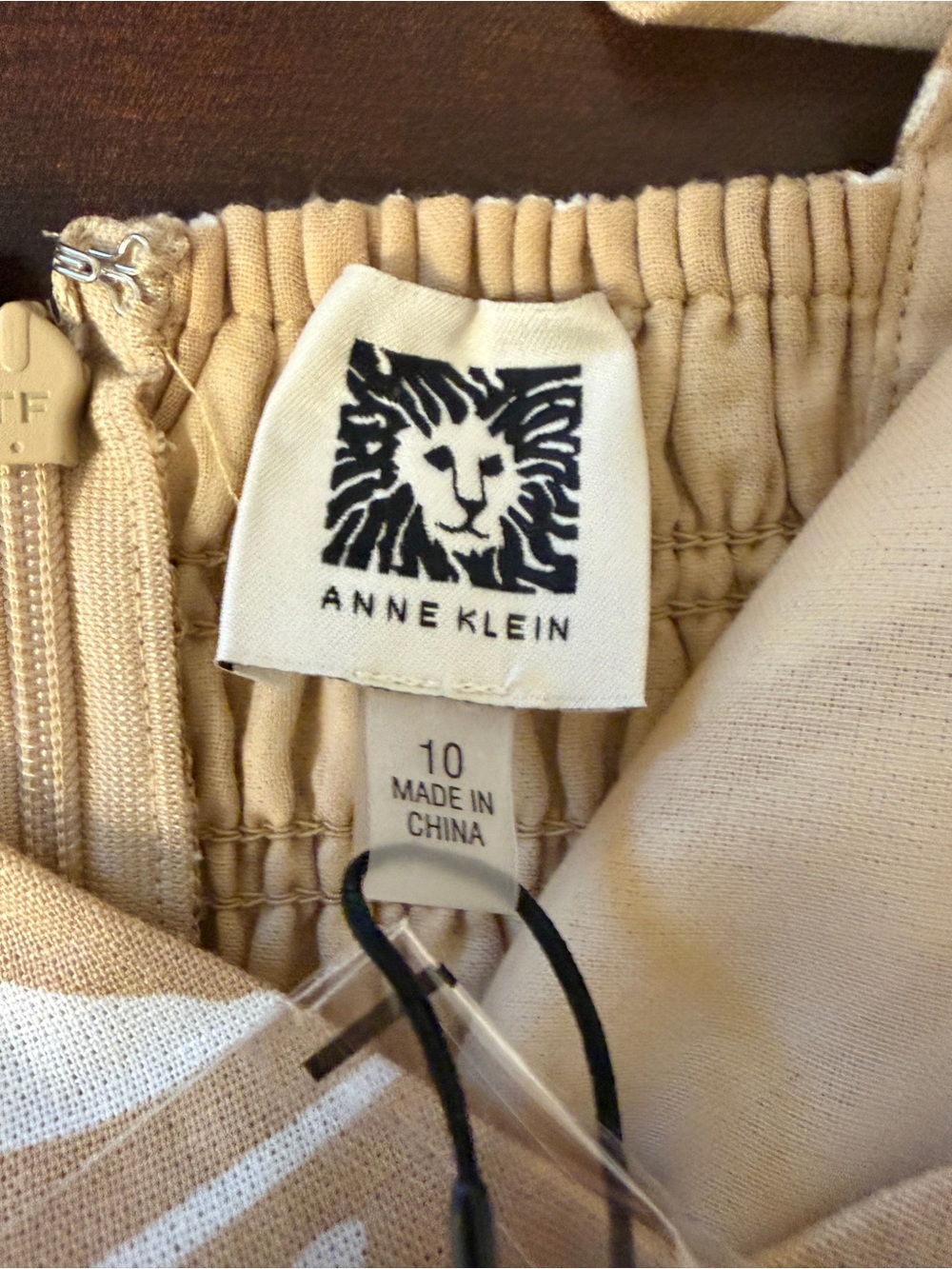 NWT Anne Klein Linen Blend Women's Open-Back Midi Dress Sz 10 - Picture 10 of 13